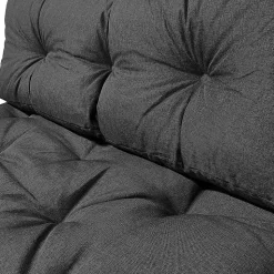 Lot de 2 Coussins pour palettes en bois gris VOUNOT