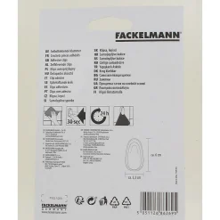 Lot de 2 crochets adhésifs à pince Fackelmann Tecno