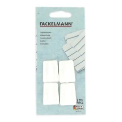 Lot de 4 crochets muraux adhésifs blancs Fackelmann Tecno