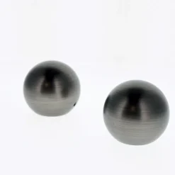 Lot de 2 Embouts Boule pour tringles à rideaux de Diam. 28mm en Carbone - BOULET