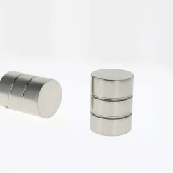 Lot de 2 Embouts Cylindre pour tringles à rideaux de Diam. 28mm en Nickel Mat - BOULET
