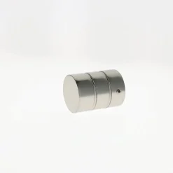 Lot de 2 Embouts Cylindre pour tringles à rideaux de Diam. 28mm en Nickel Mat - BOULET