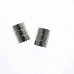 Lot de 2 Embouts Cylindre pour tringles à rideaux de Diam. 28mm en Nickel Mat - BOULET