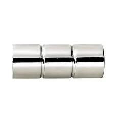 Lot de 2 embouts de tringle (Diam. 20 mm - Argent)