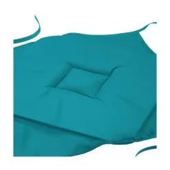 Lot de 4 galettes de chaise à rabat coloris pétrole