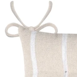 Lot de 4 galettes de chaise 5 points 40x40 St Trop blanc coton