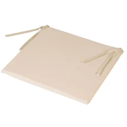 Lot de 6 galettes de chaise carrées 40x40 cm en coton