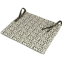 Lot de 2 galettes de chaise carrées 40x40cm en Kaki pour un Confort Élégant