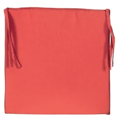 Lot de 2 galettes de chaise carrées 40x40cm en terracota - Confort et style pour votre intérieur