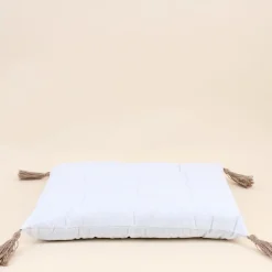 Lot de 4 galettes de chaises blanches 40cm