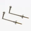 Lot de 2 Gonds Boule de 80mm en Nickel Mat pour tringles à rideaux - BOULET