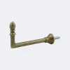 Lot de 2 Gonds Graine de 85mm en Laiton Patiné pour tringles à rideaux - BOULET