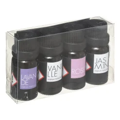 Lot de 4 huiles de fragance - 10ml - Multicolore- Atmosphera