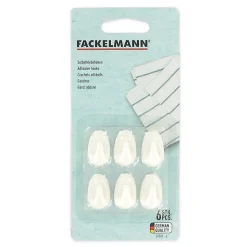Lot de 6 mini crochets adhésifs blancs Fackelmann Tecno