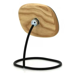 Lot de 2 miroirs pivotants et détachables en bois et métal noir - ZOOM