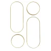 Lot de 4 miroirs ronds et ovales