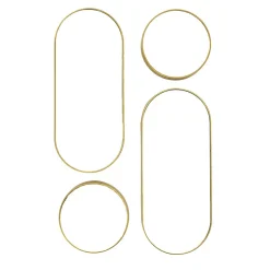 Lot de 4 miroirs ronds et ovales