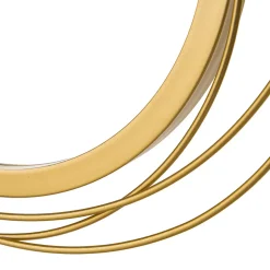 Lot de 4 miroirs ronds muraux dia. 30, 24, 21 cm crochet visserie incluse métal