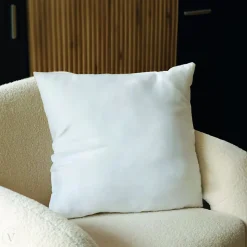 Lot de 4 oreillers, coussins de garnissage - 60 x 60 cm - Blanc - Vivezen