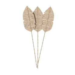 Lot de 3 palmes en jacinthe d'eau et bambou - Major