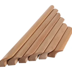 Lot de 10 Poignées de Placard en Bois Forme Éventail Poignée pour Meuble Tiroir avec Vis Entraxe 160mm