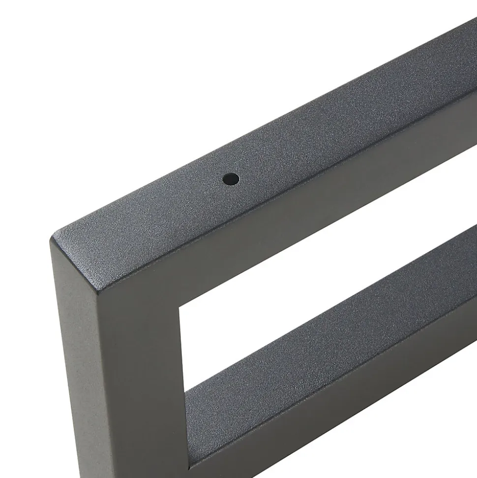 Lot de 2 équerres d'étagère Hawangen acier 45 x 20 cm noir en.casa