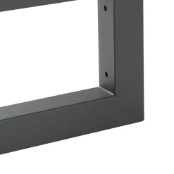 Lot de 2 équerres d'étagère Hawangen acier 45 x 20 cm noir en.casa