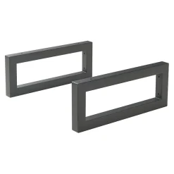 Lot de 2 équerres d'étagère Hawangen acier 40 x 20 cm noir en.casa