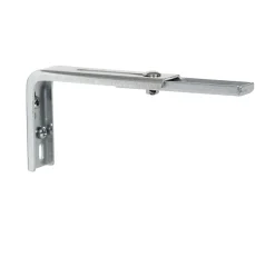Lot de 2 équerres réglables déport entre 10 et 16,5cm - Galvanisées