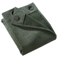 Lot de 2 rideaux occultants phoniques et thermiques doublés polaire 