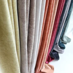 Lot de 2 Rideaux Thermique avec Œillets, Céladon, Grande Hauteur, 140x260cm, Velours, Collection Velvet, CMADECO