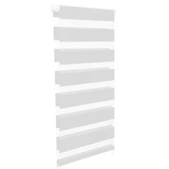 Lot de 2 stores enrouleurs zébrés jour nuit l.55 x H. max 170 CM blancs