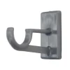 Lot de 2 Supports Adhésifs Longs "Bistrot" 1,2cm Gris