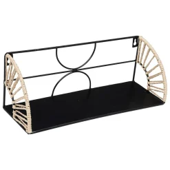 Lot de 2 étagères Mileva en métal L37/42cm noir - Atmosphera