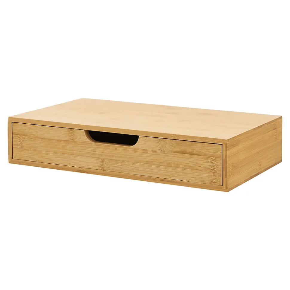 Lot de 2 étagères murales Bokn 40 x 24 x 8 cm naturel en.casa