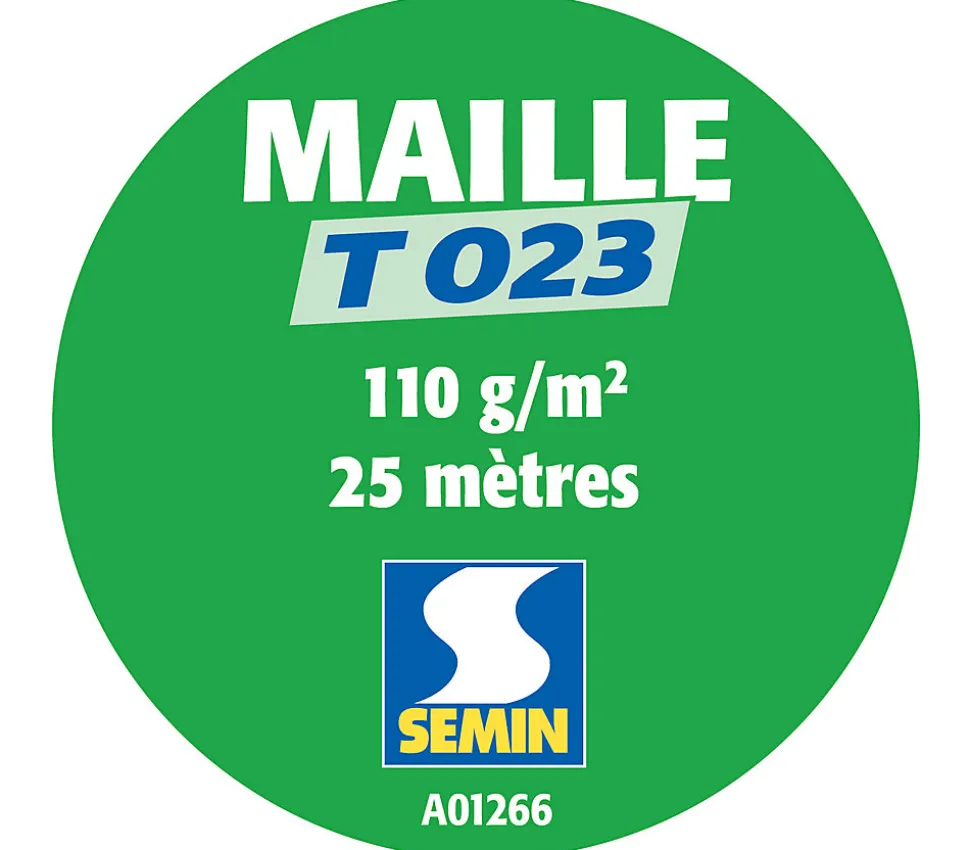 Lot de 2 toiles de verre Semin - motif maille - rouleau 25 x 1 m