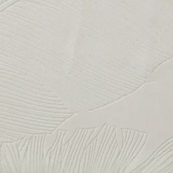 Lot de 2 voilages Feuille - motifs dévorés blanc 60x120 cm - Atmosphera