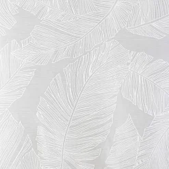 Lot de 2 voilages Feuille - motifs dévorés blanc 60x120 cm - Atmosphera