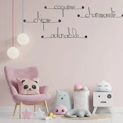 Lot GIRL - Adorable Chipie Coquine Charmante - Sculpture fil de fer 30-40 cm - Bijoux de mur