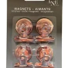 Magnet clip en métal cuivré Ariane L.3 x l.3,5 x H.2,5 cm vendu par 4 pièces