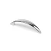 Manche en Zamak finition chrome brillant, dimensions: 115x19x28mm et inserts: 96mm-
