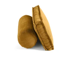 Marisol - lot de deux coussins de dossier - velours texturé - Lisa Design