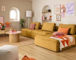 Marisol - lot de deux coussins de dossier - velours texturé - Lisa Design