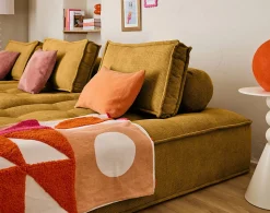 Marisol - lot de deux coussins de dossier - velours texturé - Lisa Design