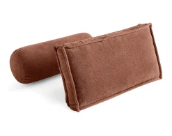 Marisol - lot de deux coussins de dossier - velours texturé - Lisa Design