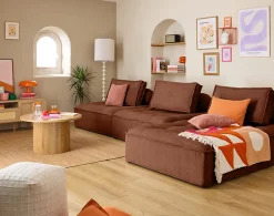 Marisol - lot de deux coussins de dossier - velours texturé - Lisa Design