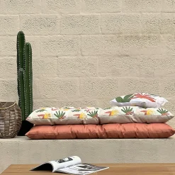 Matelas de sol fleuri multicouleurs L.120 x l.60 x ep.5cm Ornami