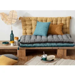 Matelas de sol Otto bleu canard 60x120 cm - Atmosphera