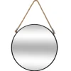 Miroir à suspendre Corde noir D55 cm - Atmosphera