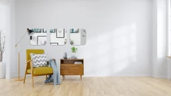 Miroir adhésif carré bords polis l.40 x H.40cm Mpglass